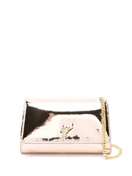 Giuseppe Zanotti лакированный клатч Cleopatra, розовый