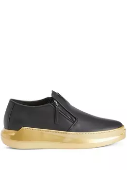 Giuseppe Zanotti лоферы Conley на молнии, черный