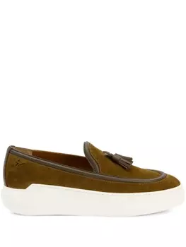 Giuseppe Zanotti лоферы Conley с кисточками, коричневый