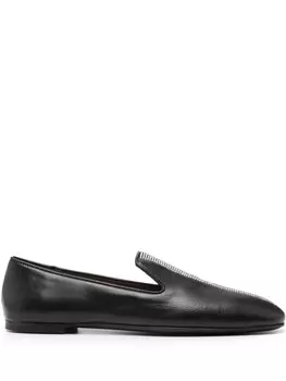Giuseppe Zanotti лоферы с кристаллами, черный