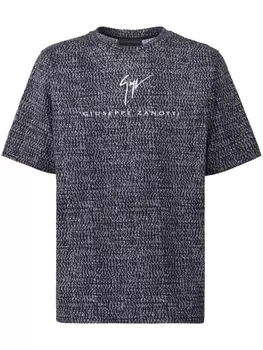Giuseppe Zanotti logo-print short-sleeve T-shirt, белый