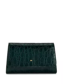 Giuseppe Zanotti мини-клатч Cleopatra, зеленый