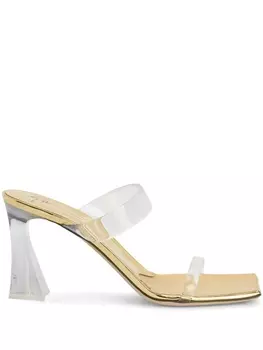 Giuseppe Zanotti мюли Flaminia Plexi 85, золотистый