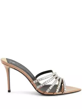 Giuseppe Zanotti мюли Intriigo Baguette, нейтральный цвет
