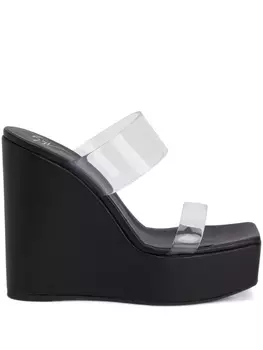 Giuseppe Zanotti мюли Meissa 130 на танкетке, черный
