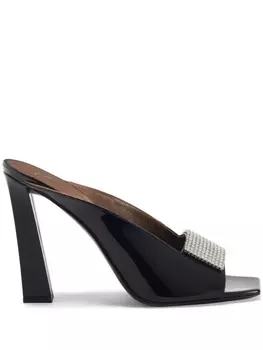 Giuseppe Zanotti мюли Mya с кристаллами, черный