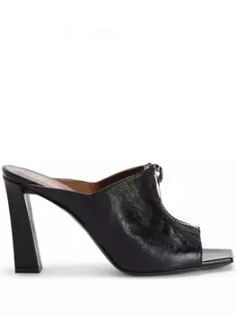 Giuseppe Zanotti мюли Oraine с молниями, черный