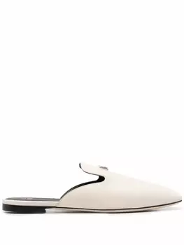 Giuseppe Zanotti мюли с квадратным носком, белый