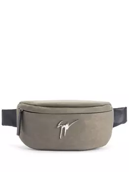 Giuseppe Zanotti поясная сумка Mirto с логотипом, коричневый