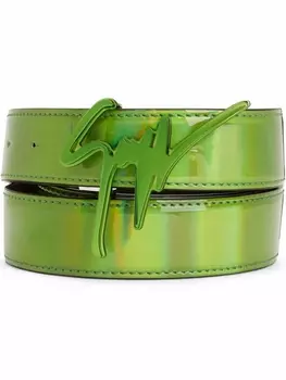 Giuseppe Zanotti ремень Giuseppe с пряжкой-логотипом, зеленый