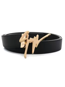 Giuseppe Zanotti ремень с логотипом, черный