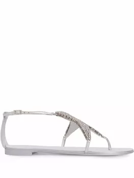 Giuseppe Zanotti сандалии Almathea, серебристый