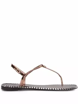 Giuseppe Zanotti сандалии Bellatriks с заклепками, розовый