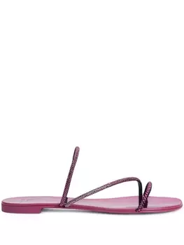 Giuseppe Zanotti сандалии с кристаллами, розовый