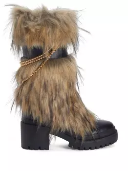 Giuseppe Zanotti сапоги Amaia 70, нейтральный цвет
