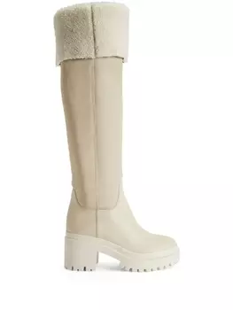 Giuseppe Zanotti сапоги Iwona 70, нейтральный цвет