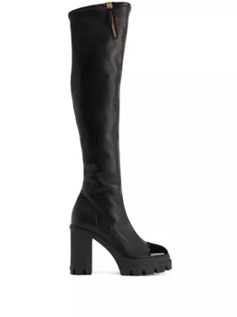 Giuseppe Zanotti сапоги на блочном каблуке, черный