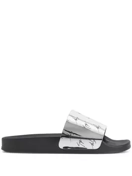 Giuseppe Zanotti шлепанцы Brett, серый
