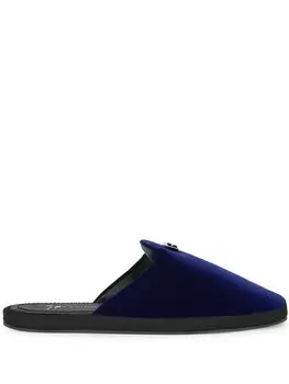 Giuseppe Zanotti слиперы с логотипом, синий