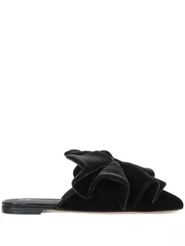 Giuseppe Zanotti слиперы Savarin с бантом, черный