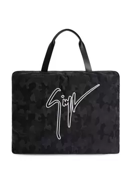 Giuseppe Zanotti сумка-тоут GZ Weekend с камуфляжным принтом, черный