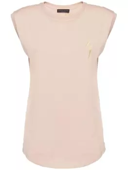 Giuseppe Zanotti топ Ursella с логотипом, розовый