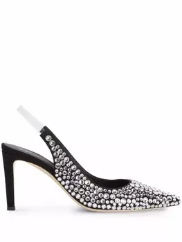 Giuseppe Zanotti туфли-лодочки Diorite с кристаллами, черный