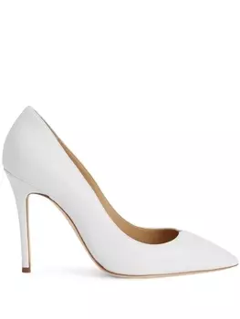 Giuseppe Zanotti туфли-лодочки Lucrezia 105 с заостренным носком, белый