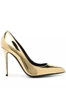 Giuseppe Zanotti туфли с эффектом металлик, золотистый