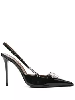 Giuseppe Zanotti туфли с кристаллами, черный