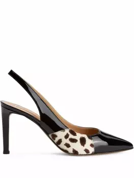 Giuseppe Zanotti туфли Susie Feline 85 с ремешком на пятке, черный