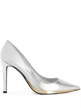 Giuseppe Zanotti туфли Virgyn с эффектом металлик, серебристый