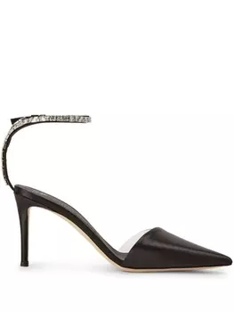 Giuseppe Zanotti туфли Xenya 85 с кристаллами, черный