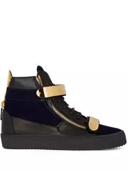 Giuseppe Zanotti высокие кеды Coby, синий