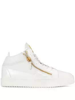 Giuseppe Zanotti высокие кеды Kriss, белый