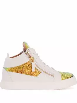 Giuseppe Zanotti высокие кеды Kriss, белый