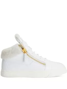 Giuseppe Zanotti высокие кеды Kriss, белый