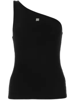 Givenchy асимметричный топ с плечами, черный