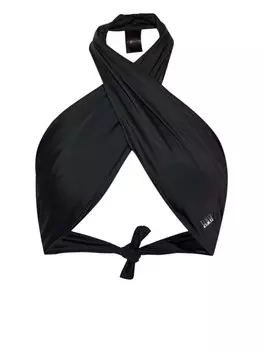 Givenchy бикини-топ с перекрещивающимся вырезом-халтер, черный
