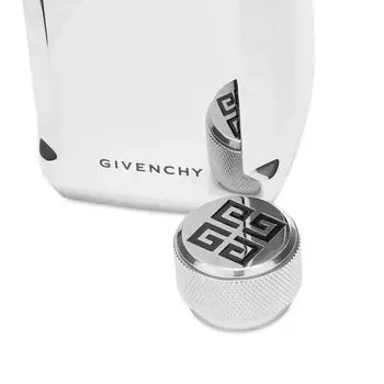 Givenchy Бутылка для воды с ремешком, серебряный