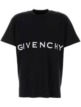 Givenchy черная хлопковая футболка оверсайз