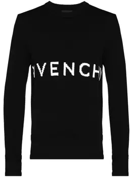 Givenchy джемпер с логотипом, черный