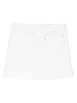 Givenchy джинсовая юбка мини с логотипом 4G, нейтральный цвет