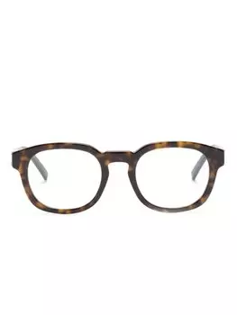 Givenchy Eyewear очки в круглой оправе черепаховой расцветки, коричневый