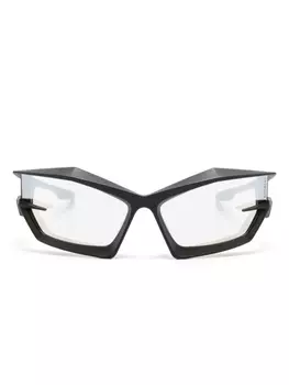 Givenchy Eyewear солнцезащитные очки-маска Giv Cut, черный