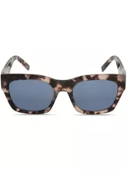 Givenchy Eyewear солнцезащитные очки в квадратной оправе, коричневый