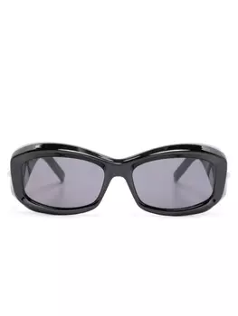 Givenchy Eyewear солнцезащитные очки в прямоугольной оправе с логотипом, черный