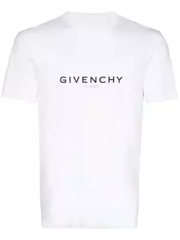 Givenchy футболка из хлопка с логотипом, белый