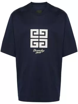 Givenchy футболка из хлопка с мотивом 4G, синий