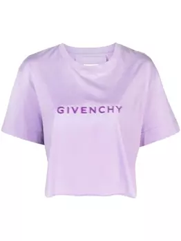 Givenchy футболка с логотипом 4G, фиолетовый